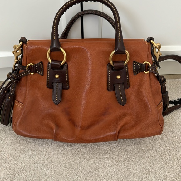 Dooney & Bourke Florentine Leather Stanwich Satchel with Dust Bag - Picture 4 of 9